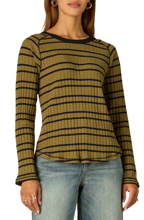 Stripe Rib Top
