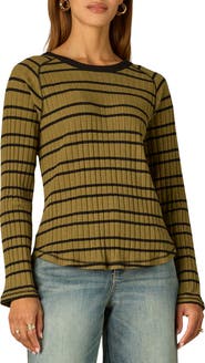 Wit & Wisdom Stripe Rib Top