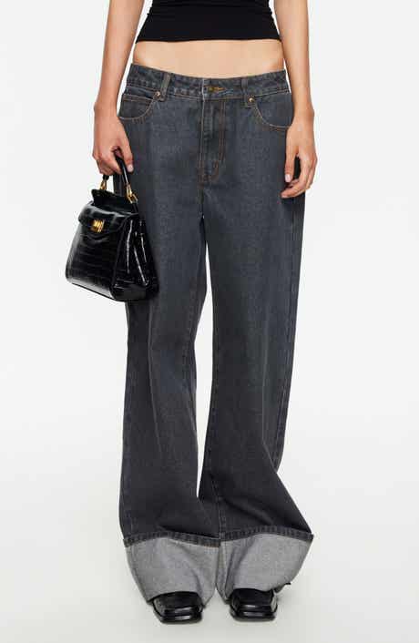 Top Model Cuffed Relaxed Fit Straight Leg Jeans