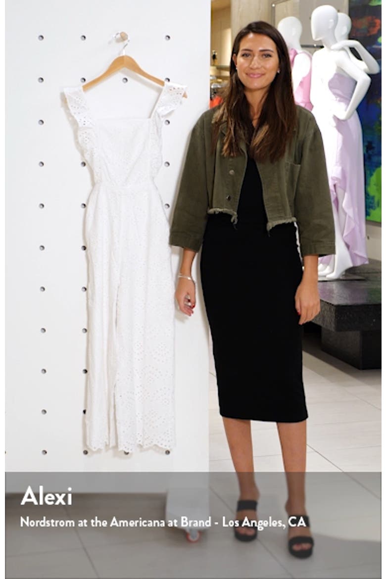 Embroidered Ruffle Jumpsuit video