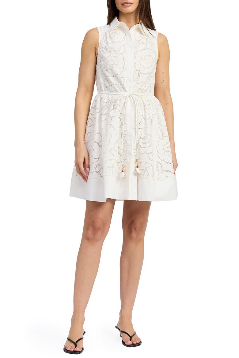Marisol Cotton Shirtdress, Main, color, WHITE