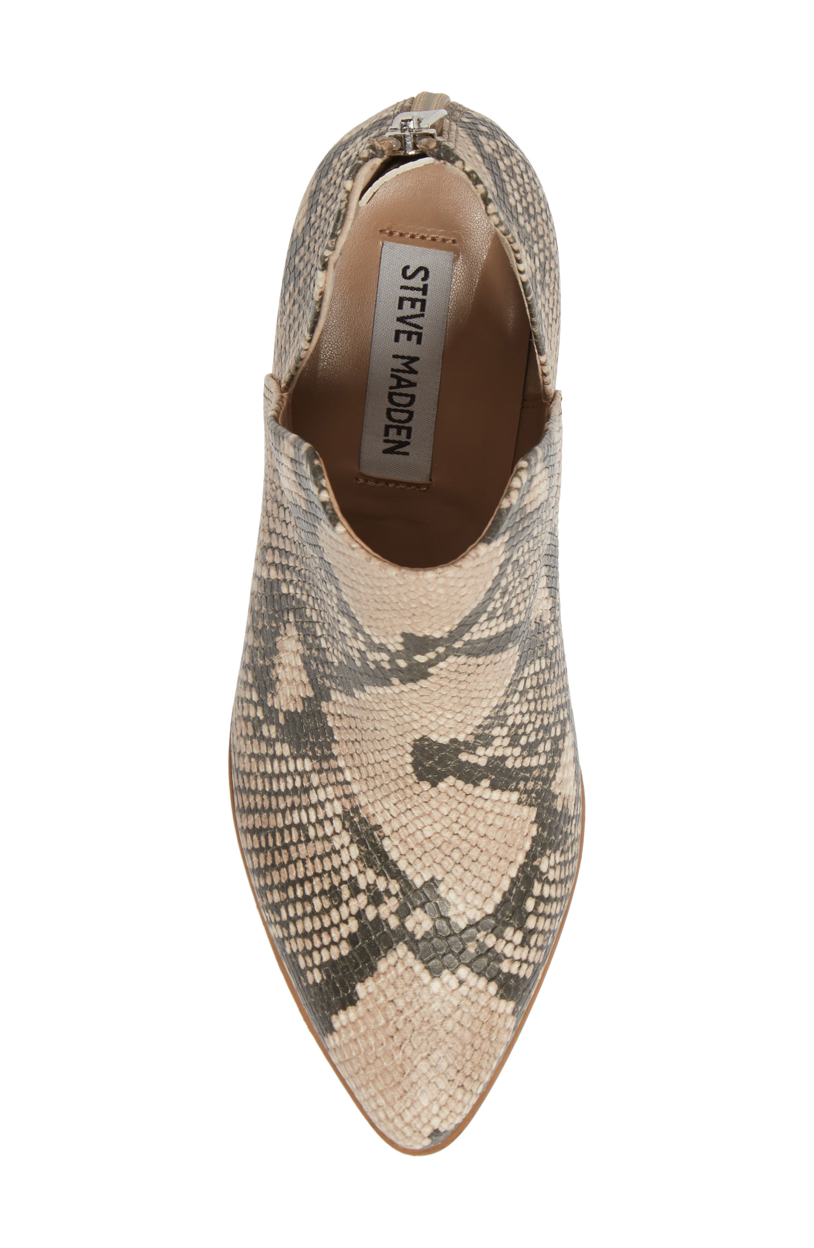 Rowdy Block Heel Bootie, Alternate, color, TAN SNAKE PRINT