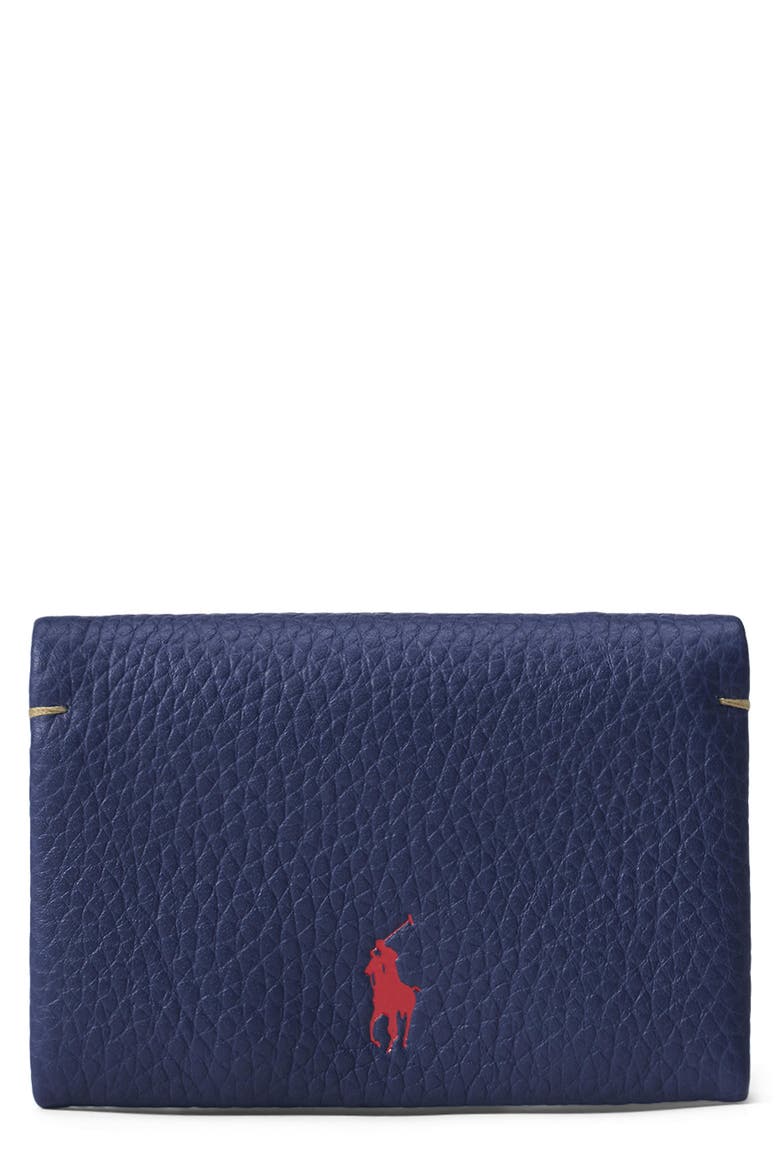 Polo Play Leather Card Case, Main, color, INK