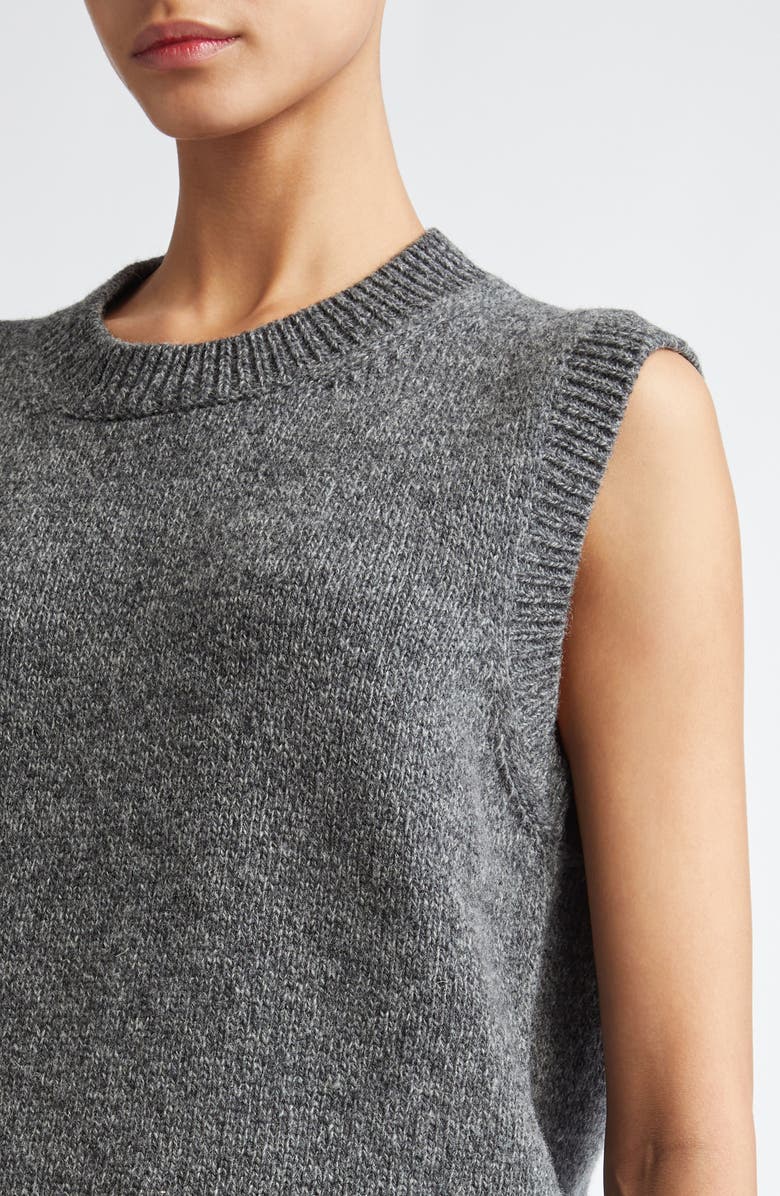 Maison Margiela Marled Wool Sweater Vest, Alternate, color, 