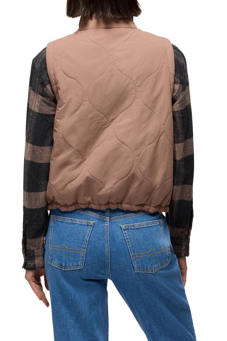 Encinitas Quilted Vest, Alternate, color, SHROOM