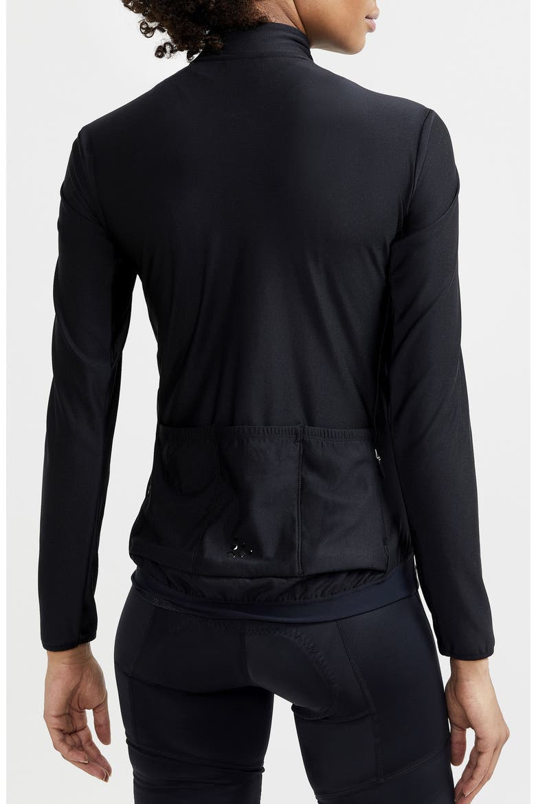 Core Bike Essence Long Sleeve Jersey Top, Alternate, color, BLACK