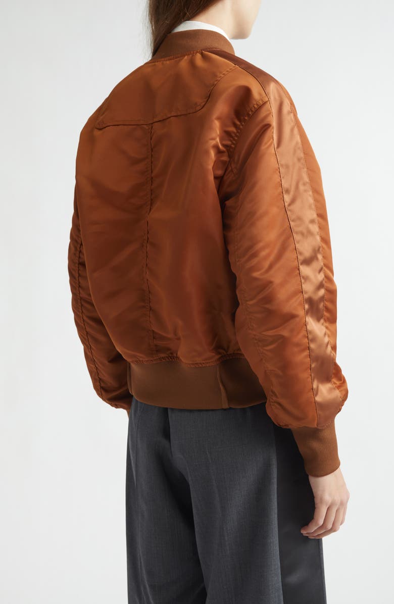 Undercover Satin Blouson Bomber Jacket, Alternate, color, 