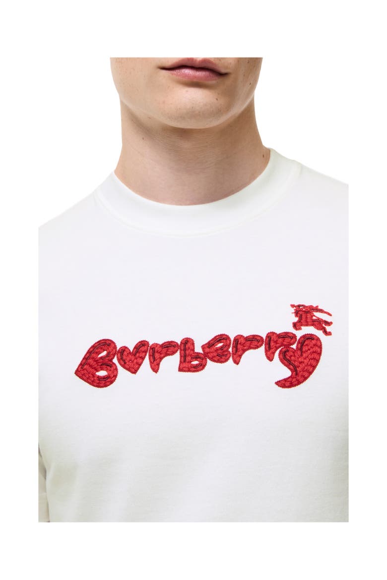 Heart Logo Cotton T-shirt, Alternate, color, Chalk white