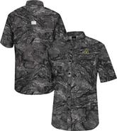 COLOSSEUM Men's Colosseum  Charcoal Appalachian State Mountaineers Realtree Aspect Charter Full-Button Fishing Shirt