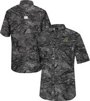 COLOSSEUM Men's Colosseum  Charcoal Appalachian State Mountaineers Realtree Aspect Charter Full-Button Fishing Shirt