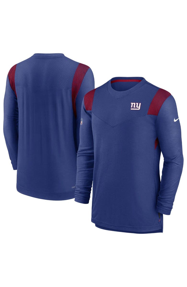 Nike Men's Nike Royal New York Giants Sideline Tonal Logo Performance Player Long Sleeve T-Shirt, Main, color, Royal