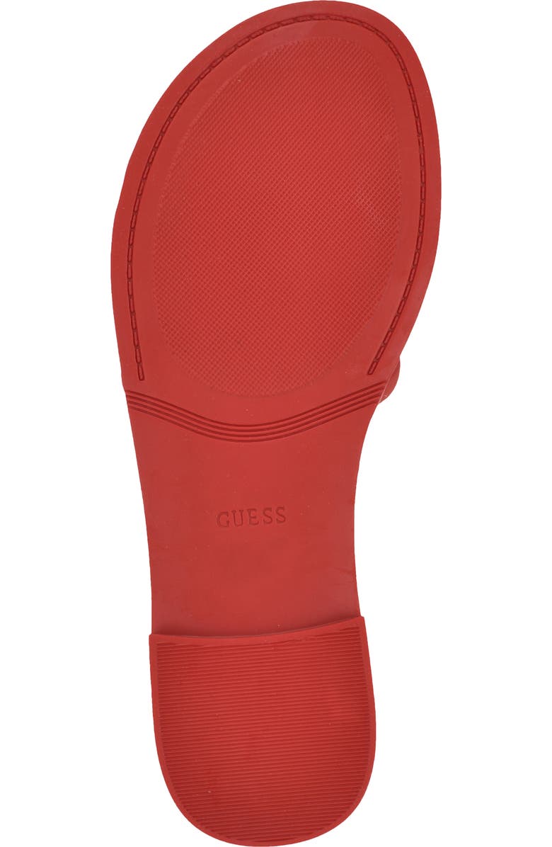 GUESS Elyho Jelly Slide Sandal, Alternate, color, Medium Red