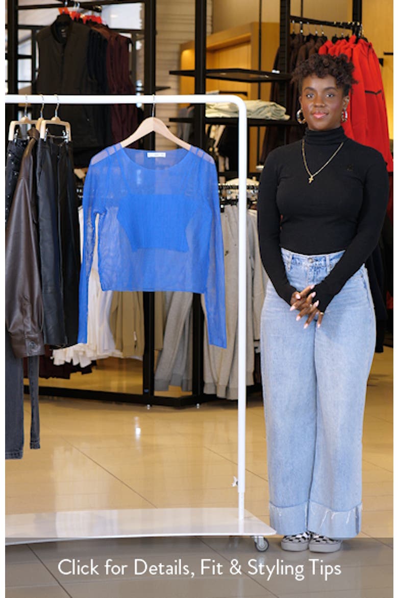 Sheer Crop Sweater video
