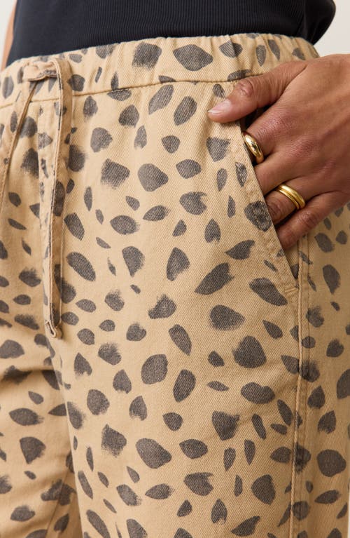 MARINE LAYER MARINE LAYER PRINT DENIM DRAWSTRING PANTS