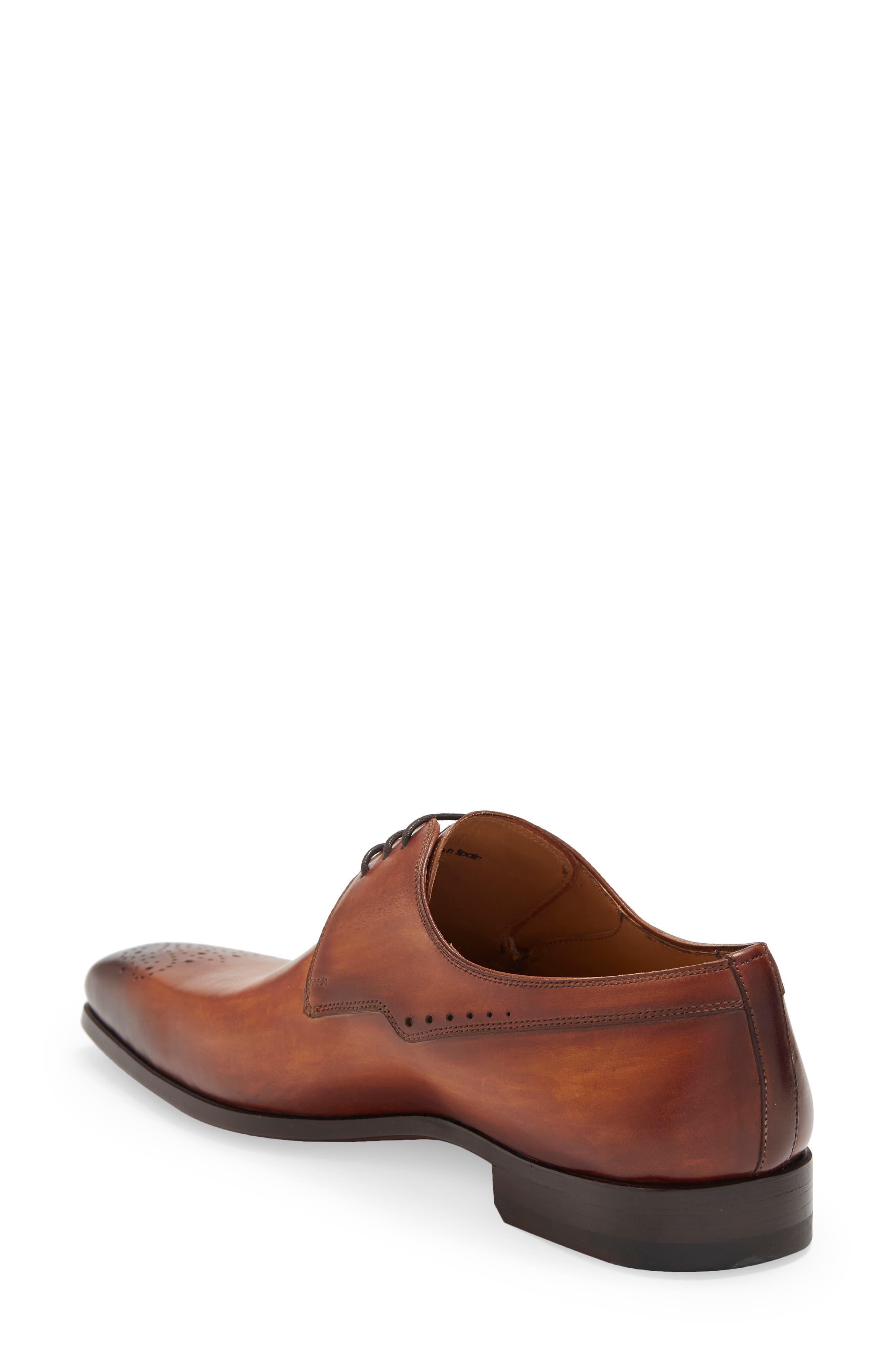 Magnanni Brogue Leather Derby, Alternate, color, 