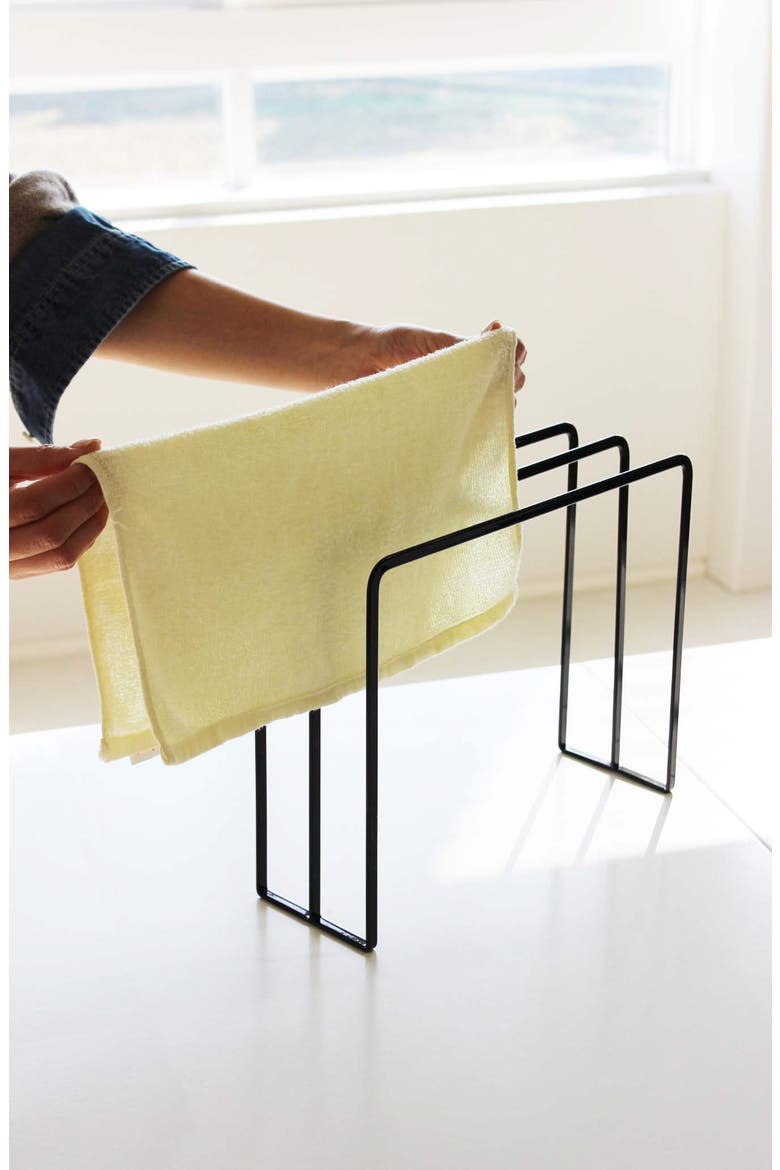 Dish Towel Hanger, Alternate, color, BLACK