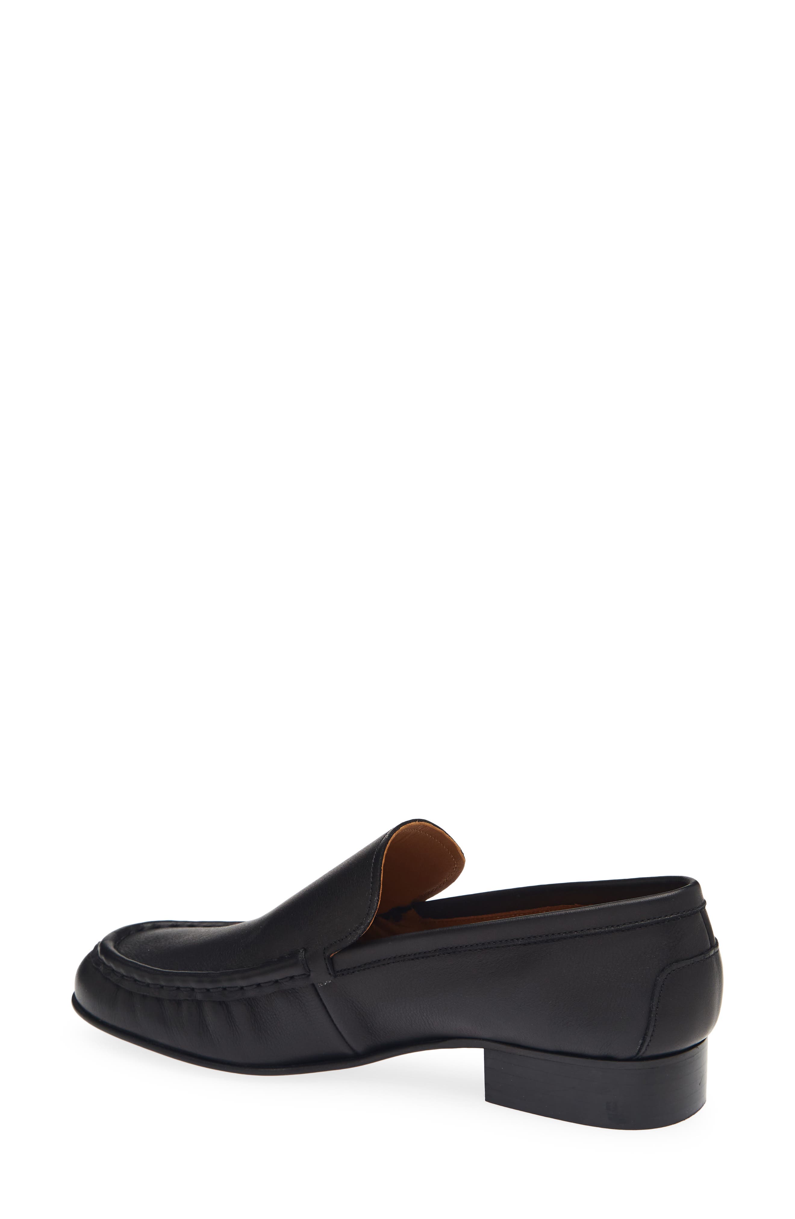 Rivello Leather Loafer, Alternate, color, BLACK