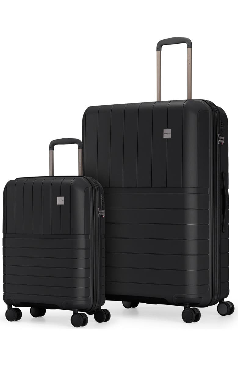 bugatti Bridgetown 2 Piece Hardside Luggage Set with TSA Lock, Main, color, Black