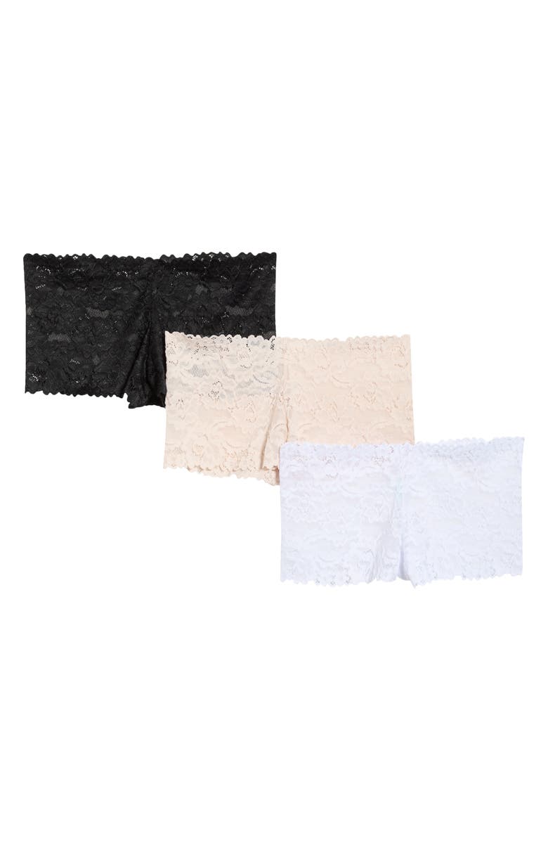 Honeydew Natalya 3-Pack Tangas, Main, color, Black/ White/ Seltzer
