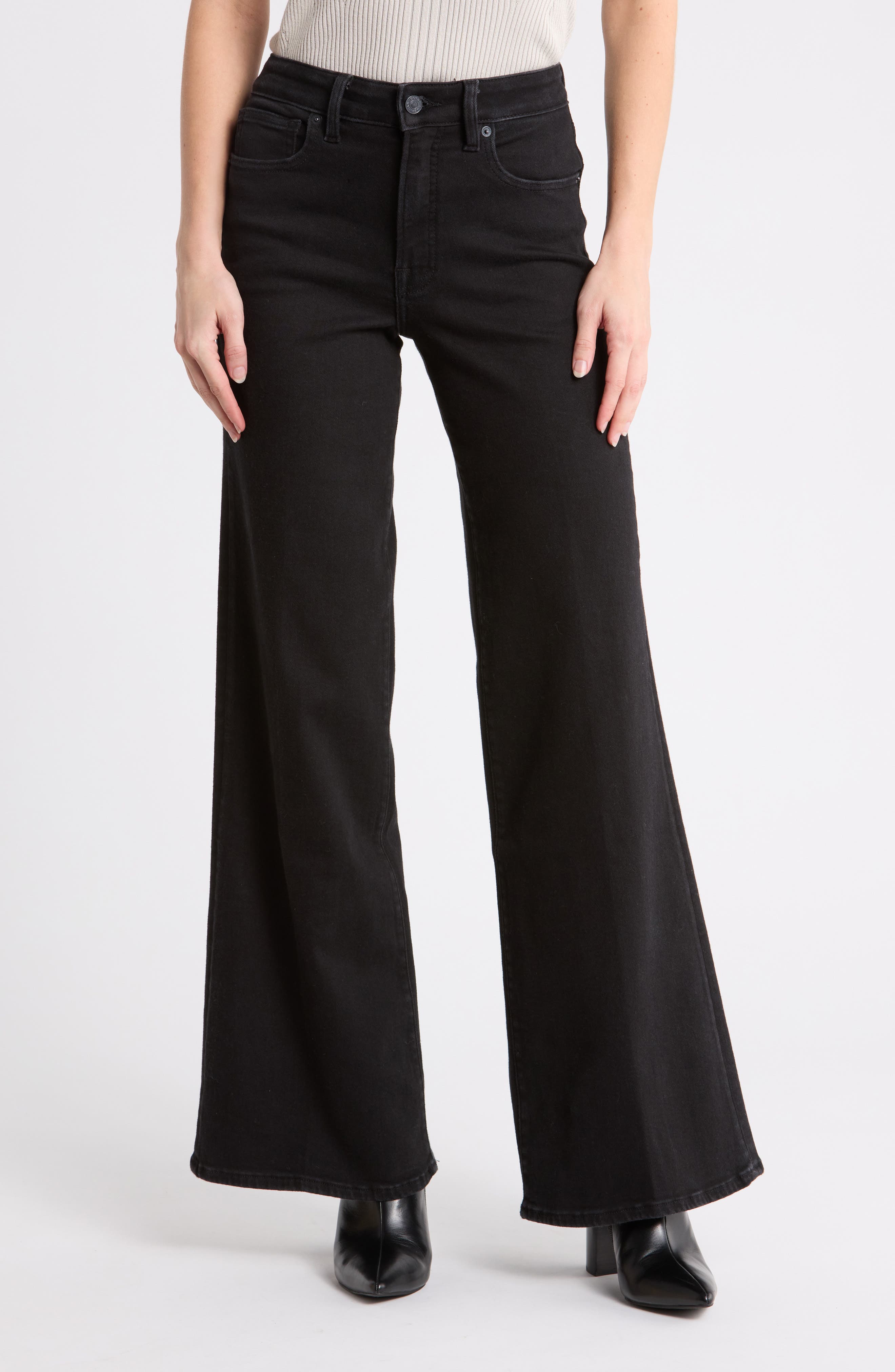 Good Waist High Waist Palazzo Wide Leg Jeans