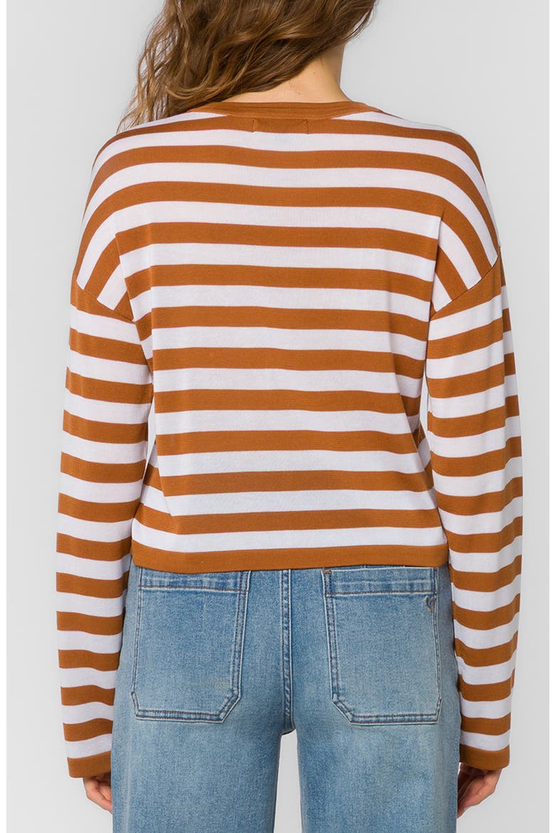 Rumi Crop Long Sleeve T-Shirt, Alternate, color, CINNAMON