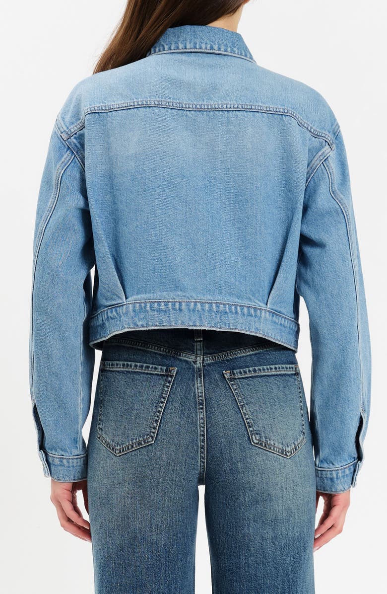 DAZE Del Mar Crop Denim Jacket, Alternate, color, Pulse