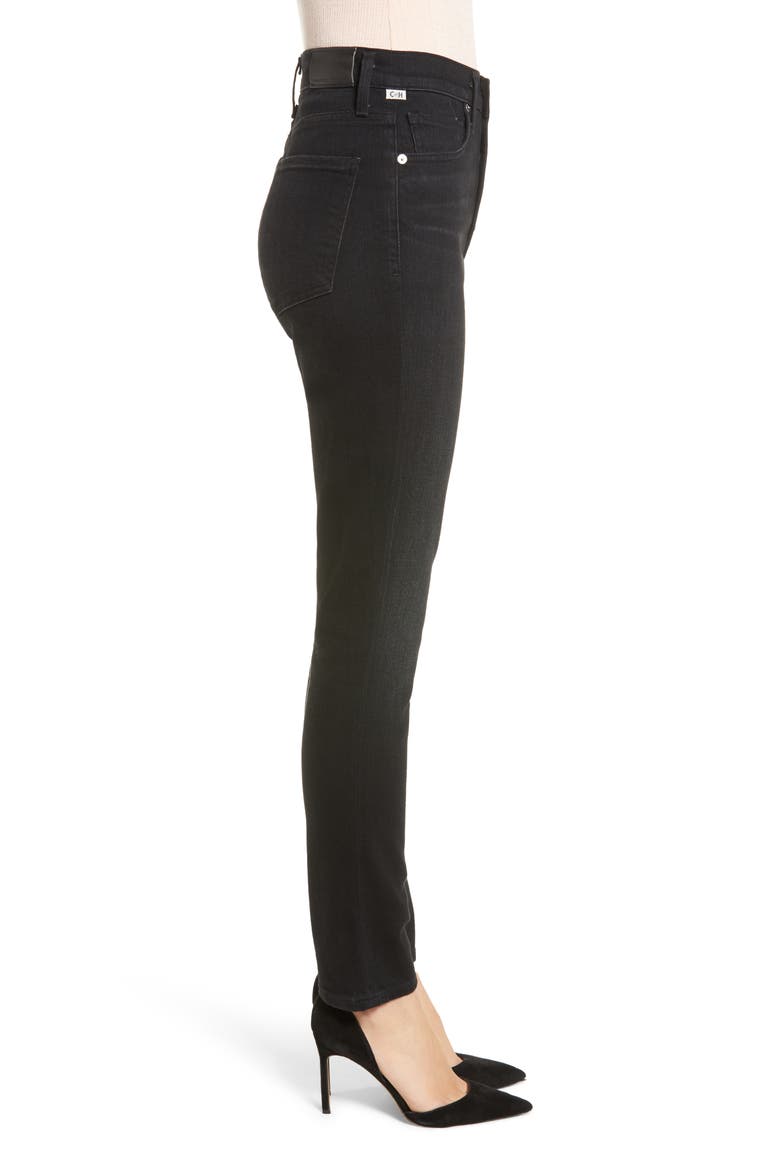 Olivia High Waist Slim Jeans, Alternate, color, LICORICE