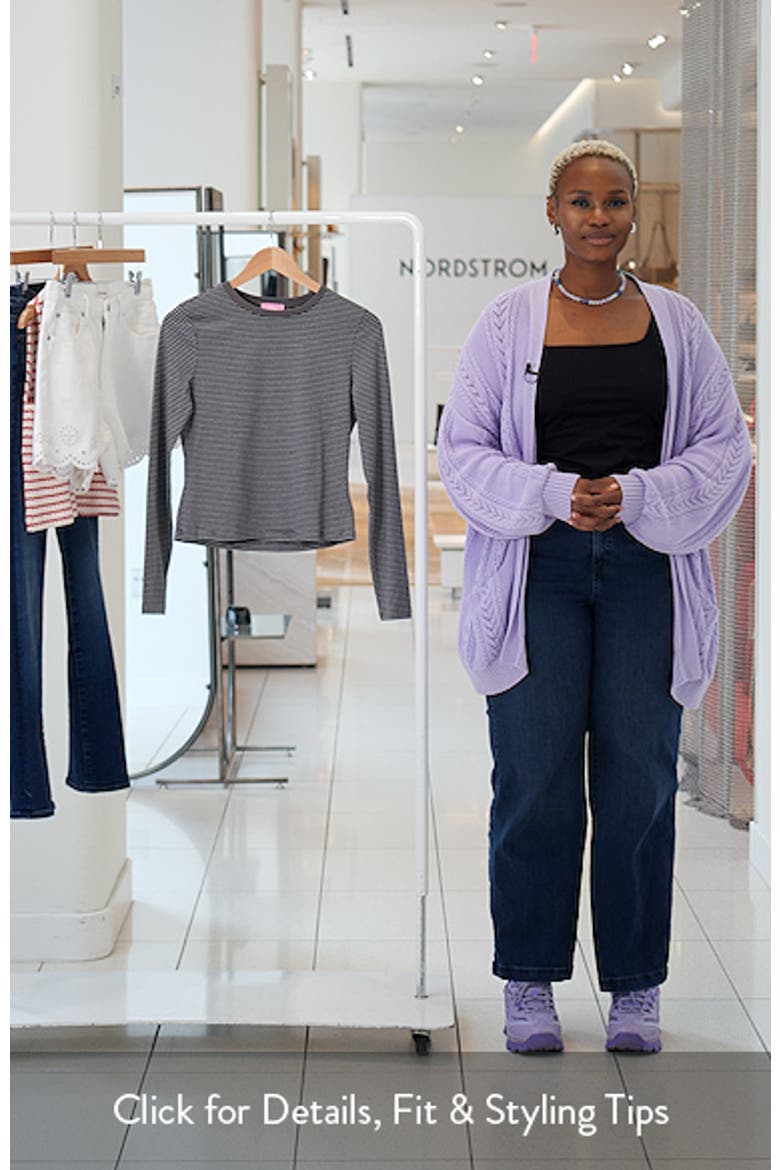 Brianna Stripe Stretch Cotton T-Shirt video