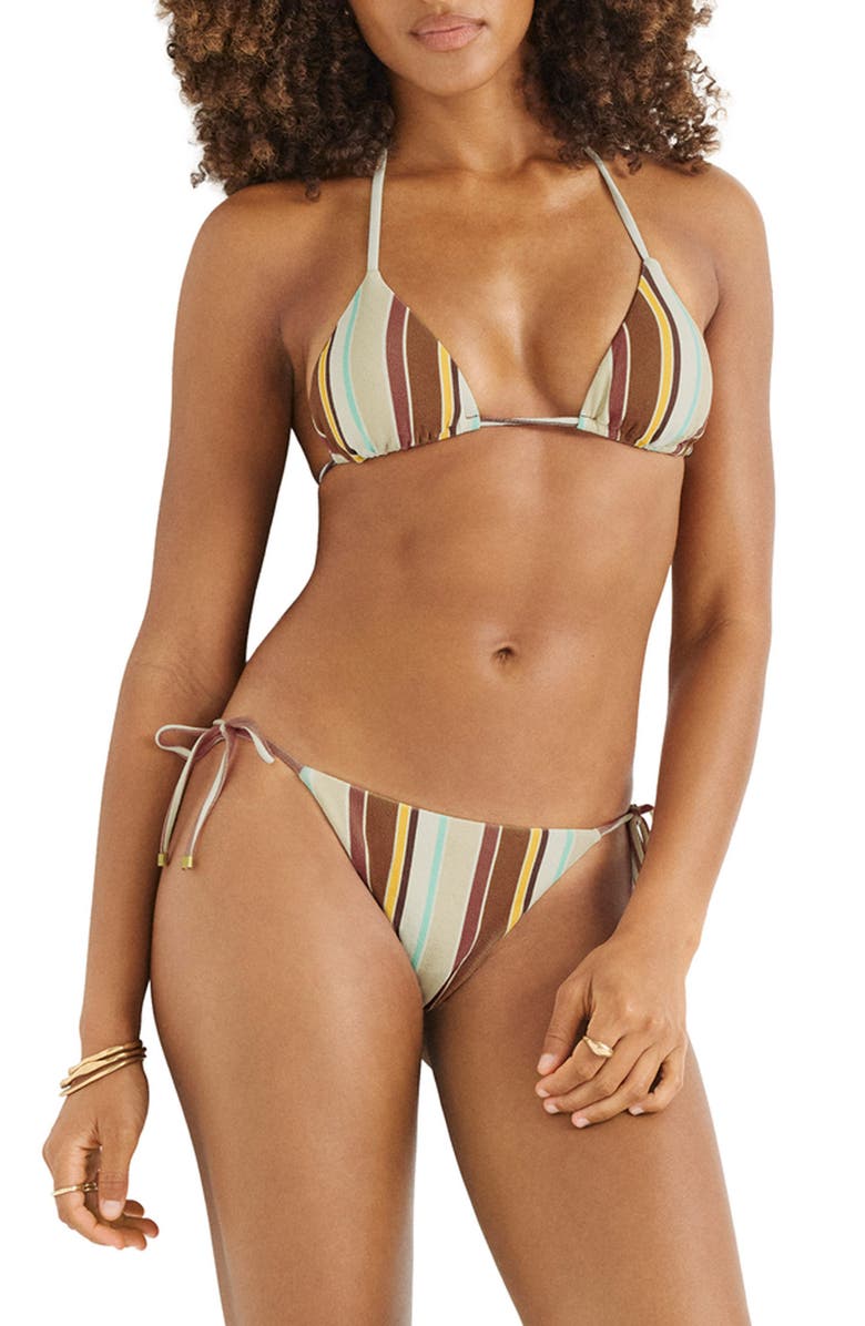 Vitamin A<sup>®</sup> Gia Triangle Bikini Top, Alternate, color, Sand Dunes Stripe