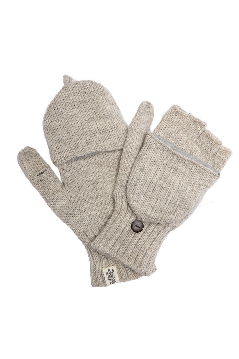 Bryant Fingerless Gloves w/ Flap, Main, color, Linen