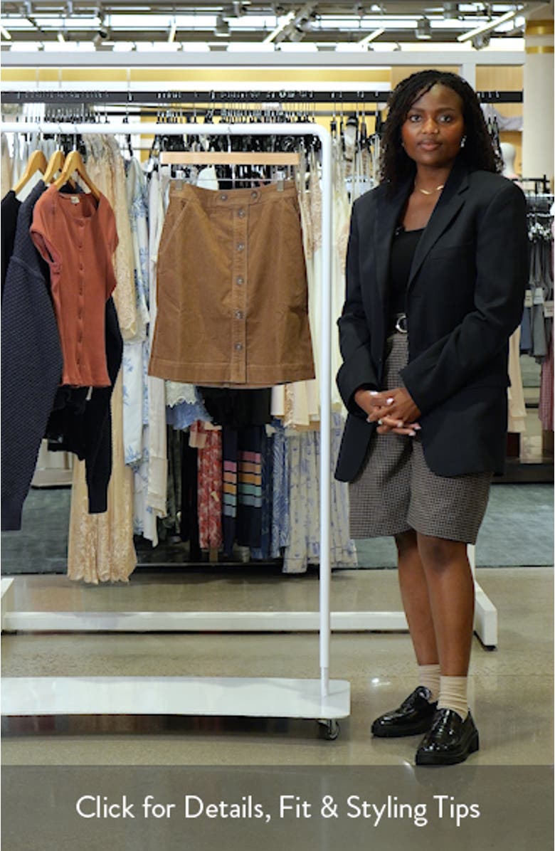 Celia Stretch Cotton Corduroy Skirt, sales video thumbnail