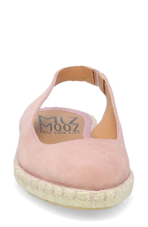 Miz Mooz Kiara Slingback Espadrille Flat In Rose