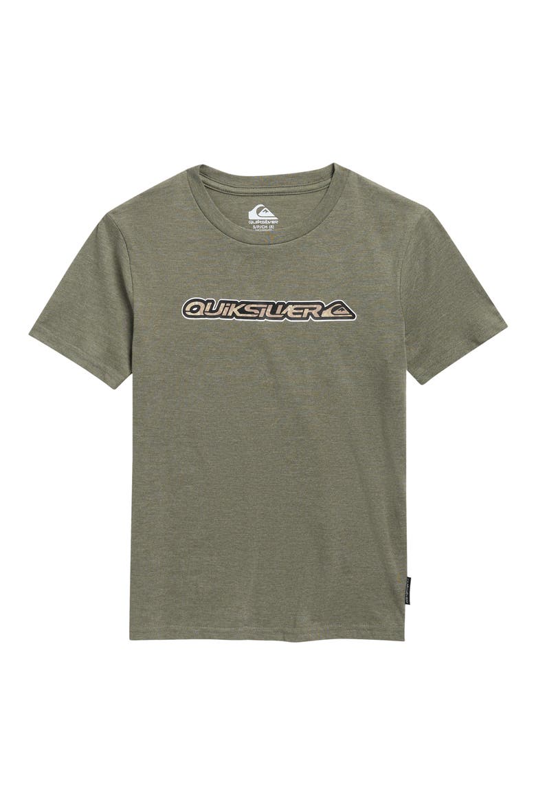 Kids' Camo Wordmark Logo Graphic T-Shirt, Main, color, GRAPE LEAF HEATHER