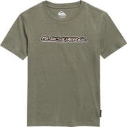 Quiksilver Kids' Camo Wordmark Logo Graphic T-Shirt