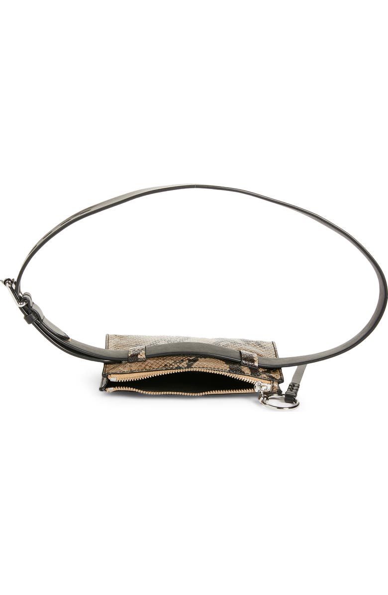 Rebecca Minkoff Snake Print Belt Bag, Alternate, color,