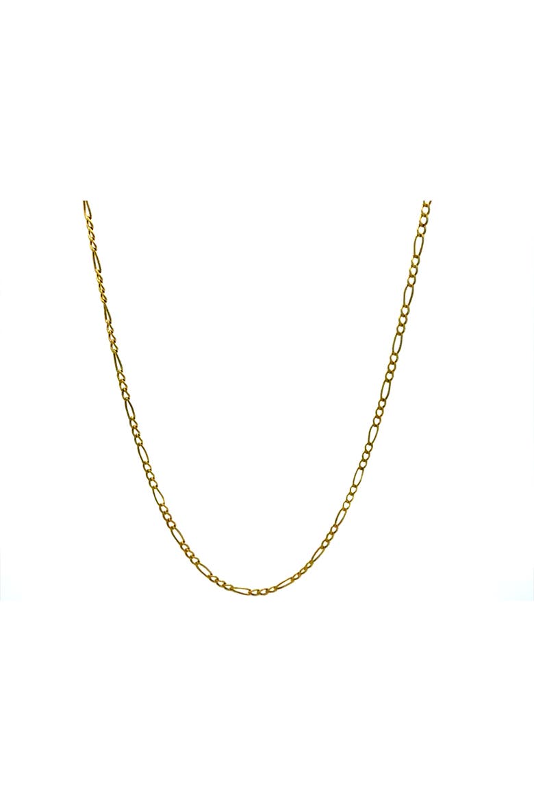 14K Figaro Link 2mm 16in Chain Necklace, Alternate, color, Yellow Gold