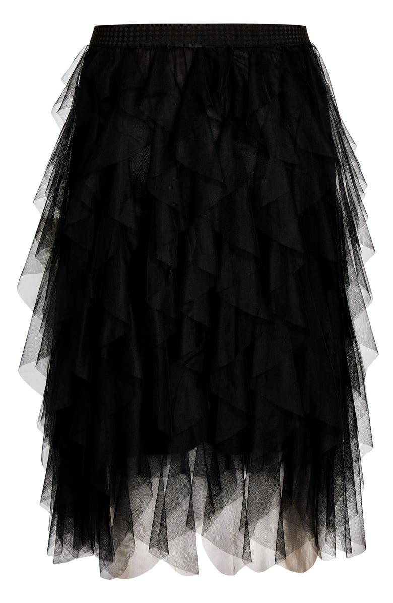 City Chic Wild Pixy Layered Tulle Skirt, Main, color,