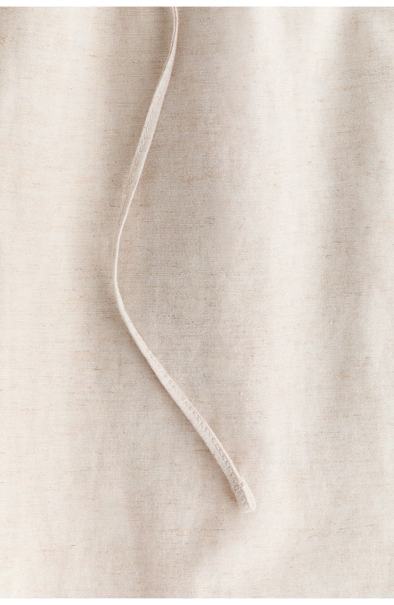H&M Linen-blend Trousers, Alternate, color, Light Beige