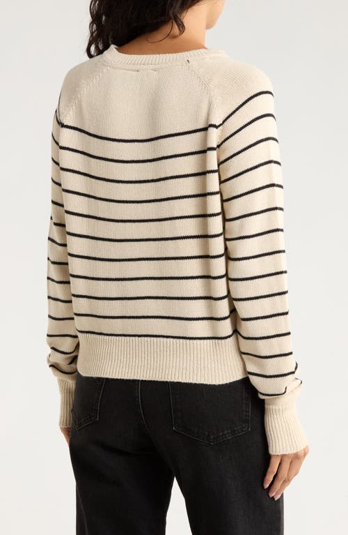 Rd Style Stripe Cotton Blend Henley Sweater In Multi