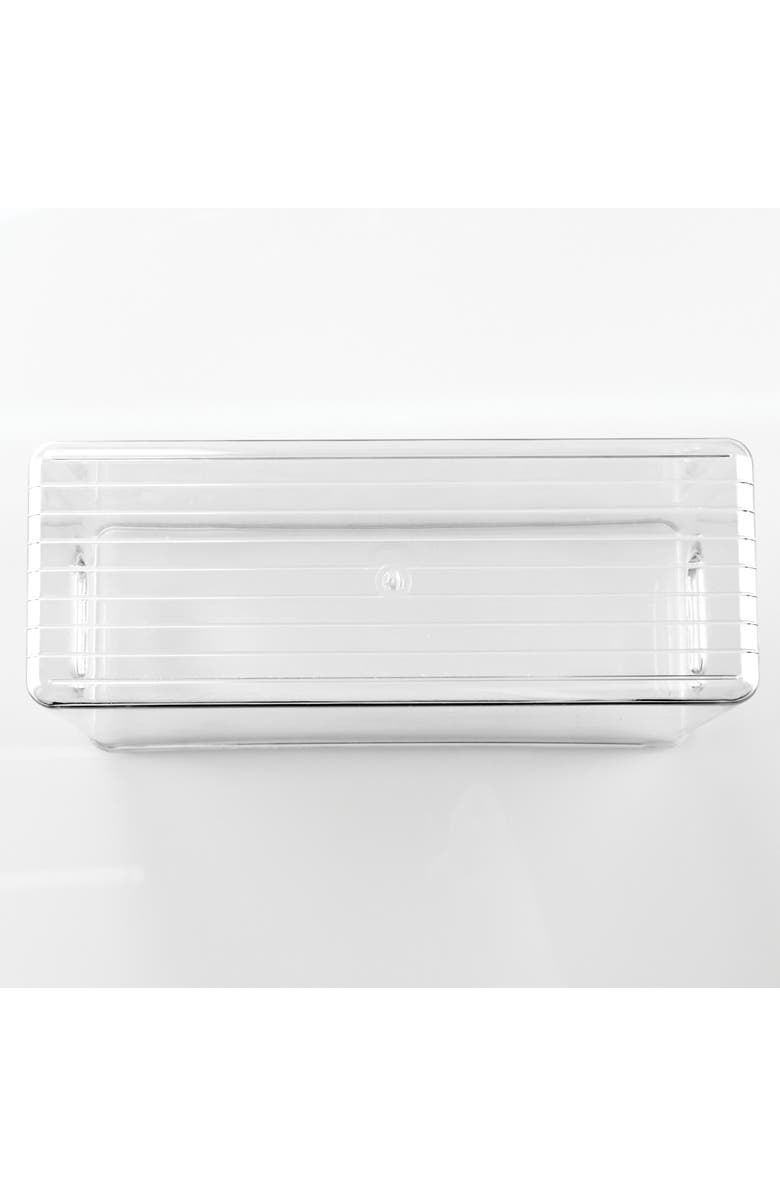 iDesign Set of 4 Pantry Storage Bins with Handles - Clear, Alternate, color, Clear