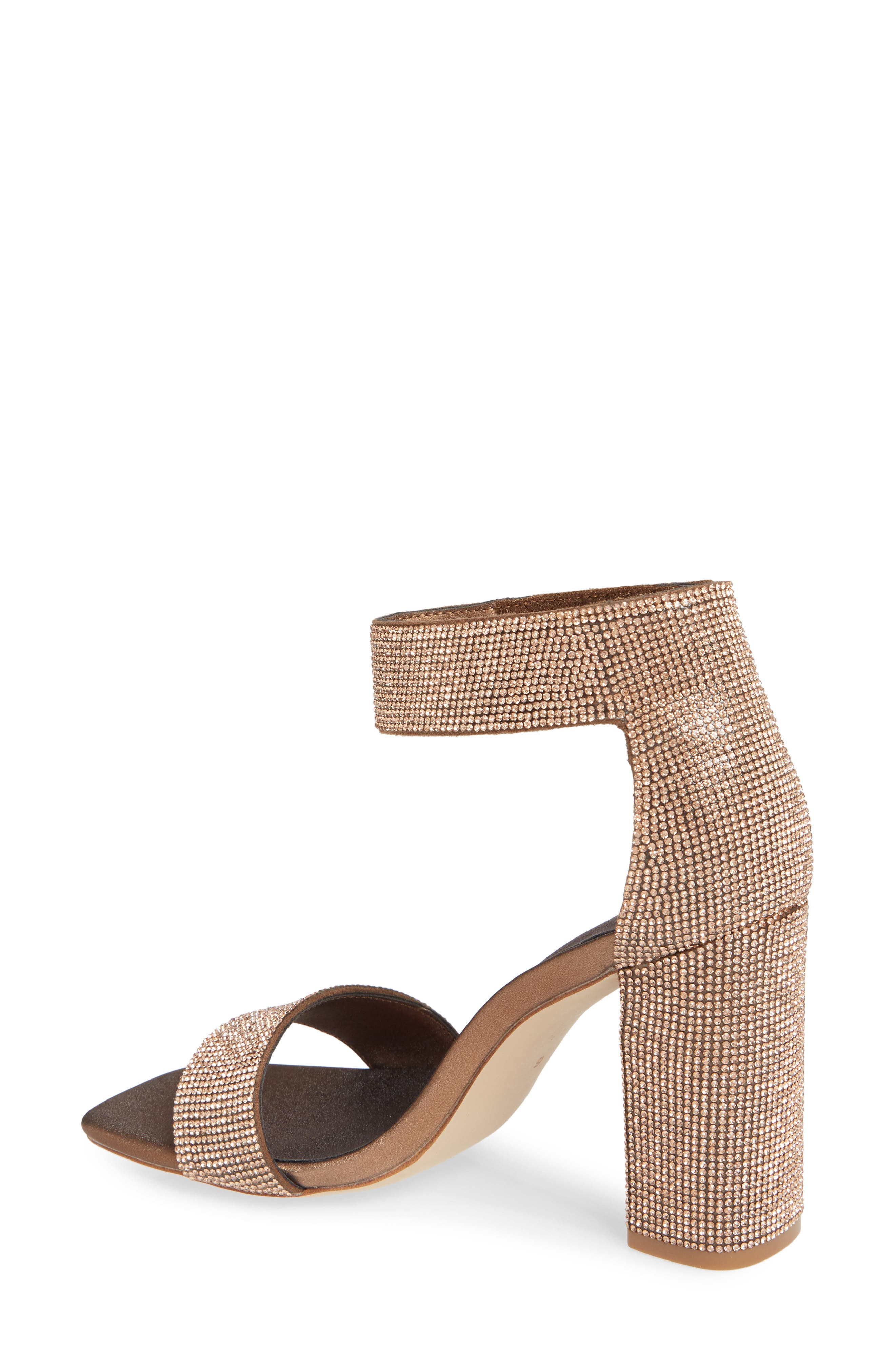 Jeffrey Campbell Lorena Embellished Ankle Strap Sandal, Alternate, color, 