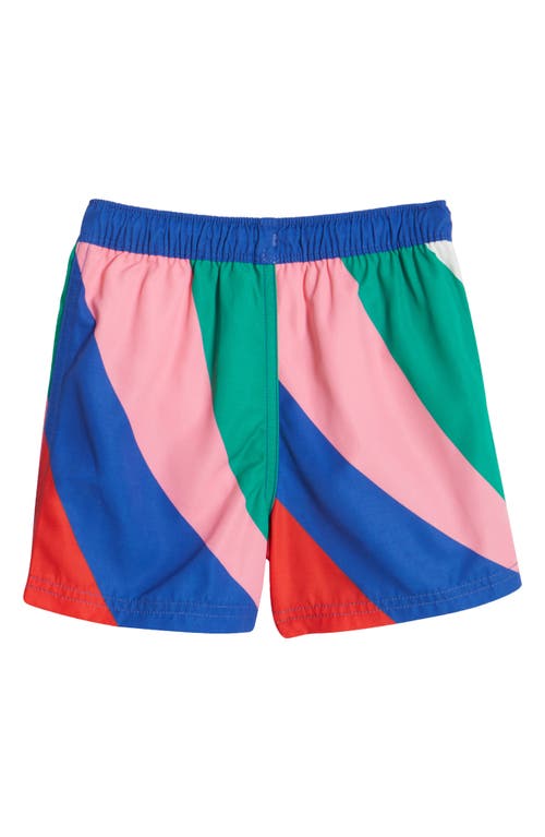 Mini Boden Swim Shorts Multi Rainbow Swirl Boys Boden In Multi Rainbow Swirl