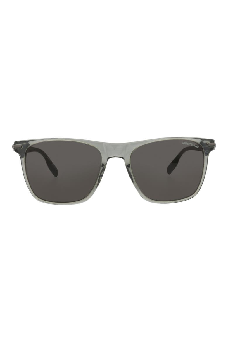 55mm Square Sunglasses, Main, color, GREY GREEN SMOKE