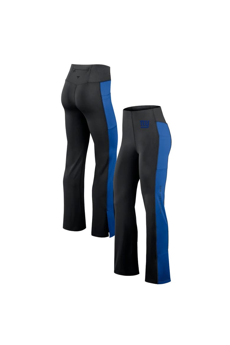 Women's Fanatics Signature Black New York Giants Studio Fitted Flared Leggings, Main, color, Black