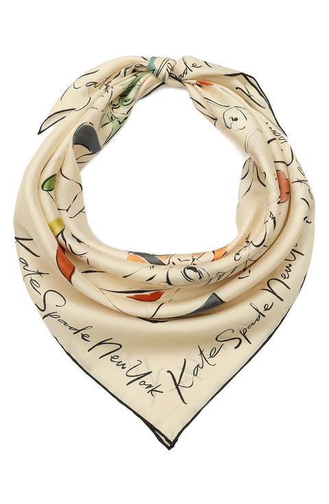 new york dream silk square scarf