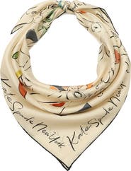 Kate Spade New York new york dream silk square scarf