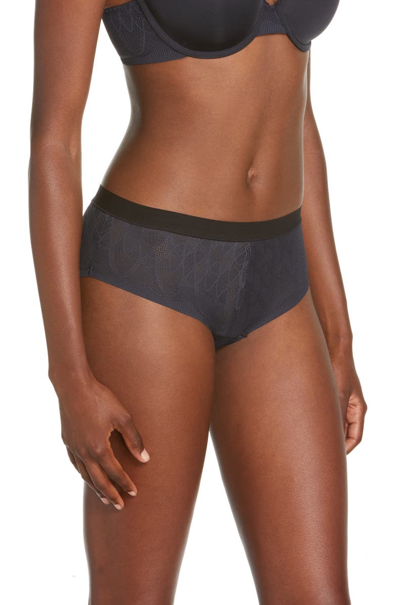 DKNY Lace Comfort Hipster Panties, Alternate, color, 