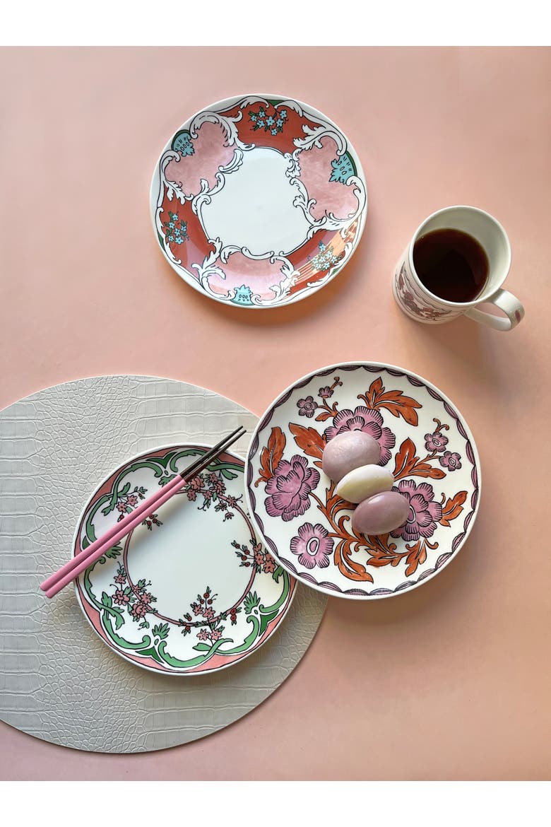Heritage Rosa Rugosa Salad Plate, Alternate, color, Multi