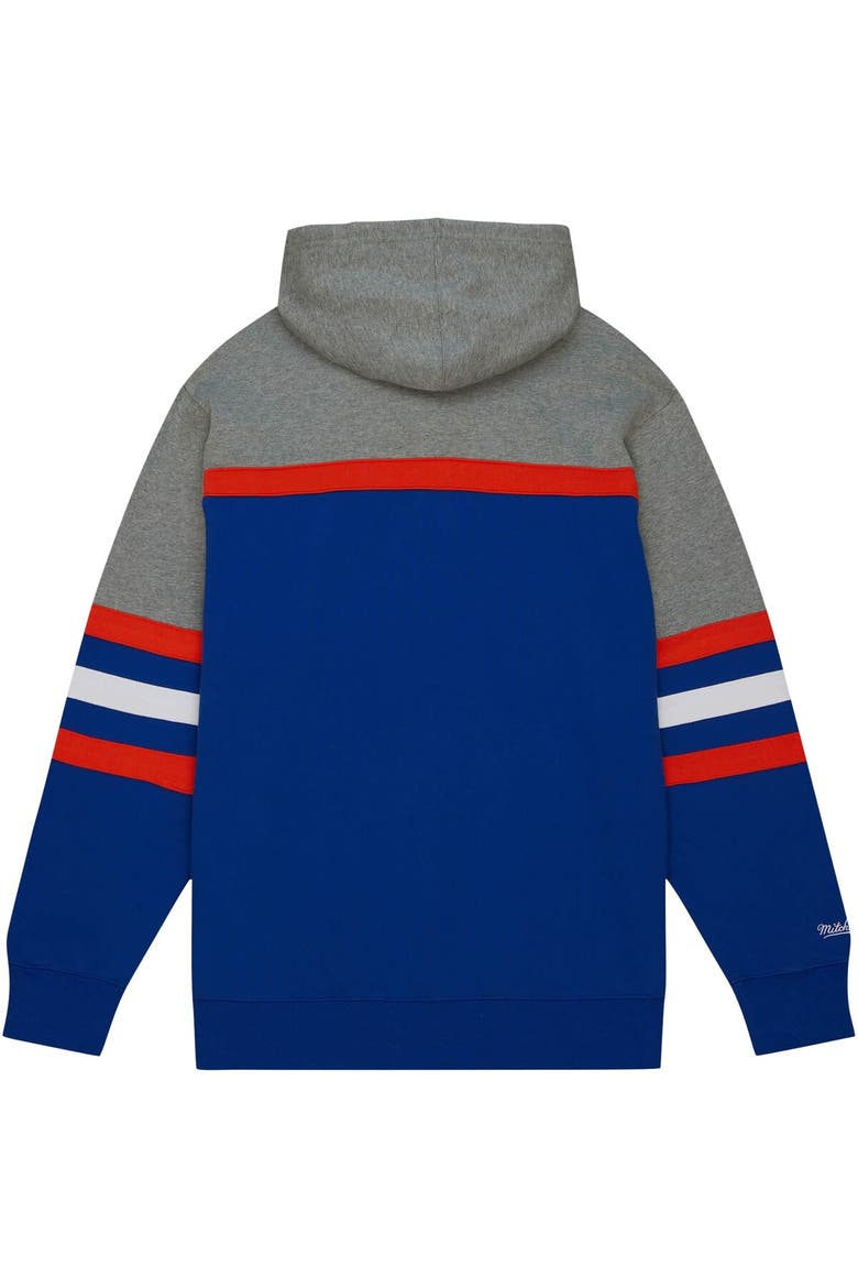 Men's Mitchell & Ness Royal Florida Gators Head Coach Pullover Hoodie, Alternate, color, Royal