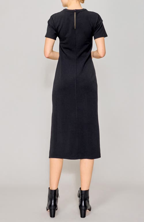 Melloday Side Twist Knit Midi Dress